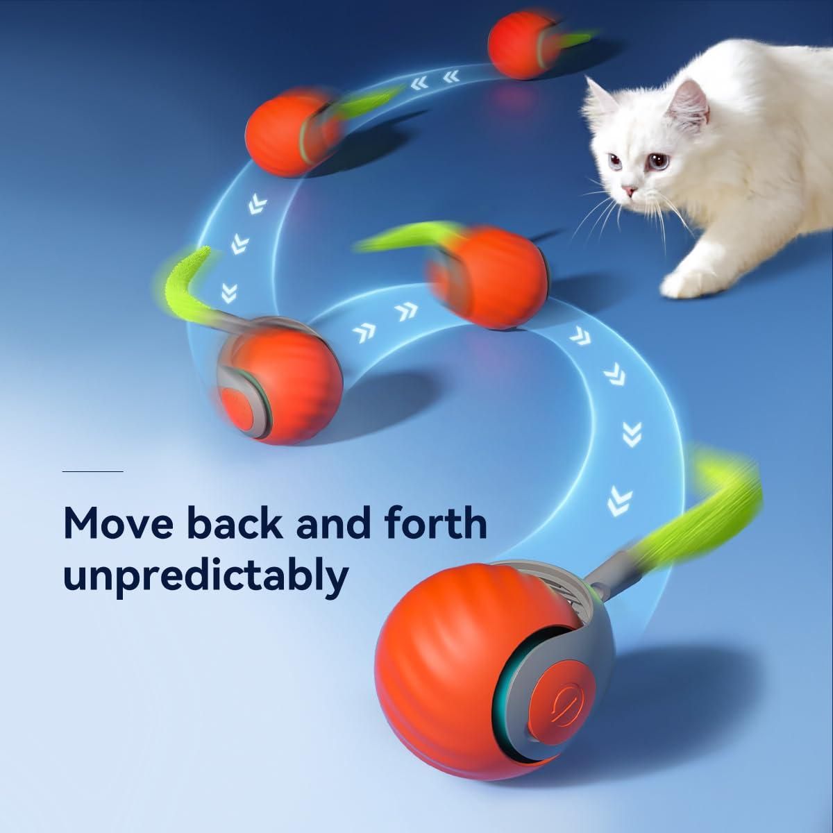 🐾 Furdost™ Smart Rolling Ball Cat and Dog Toy 🐾