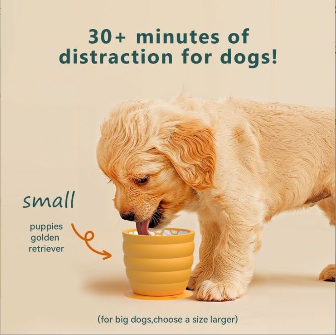 Non Slip Silicone Suction Slow Feeding Pet Bowl