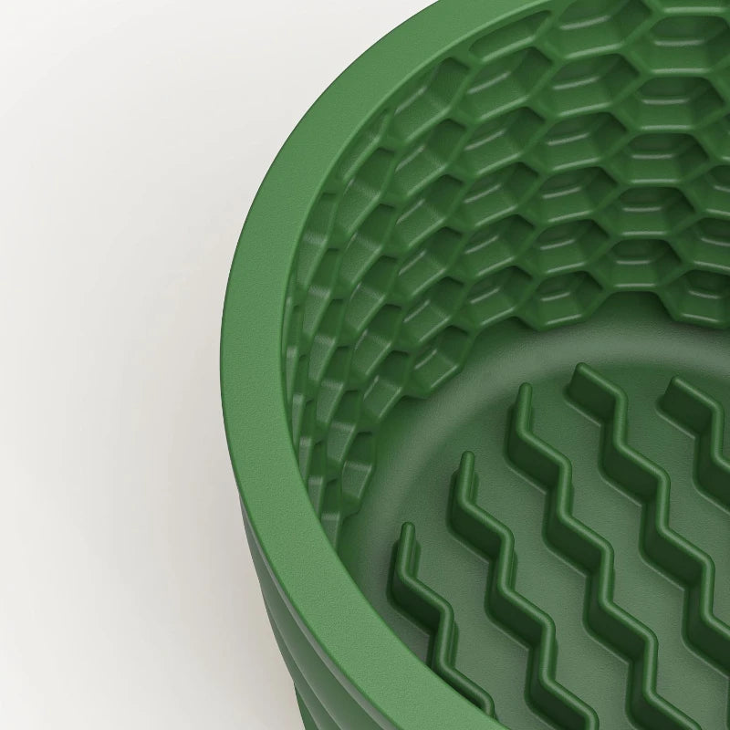 Non Slip Silicone Suction Slow Feeding Pet Bowl